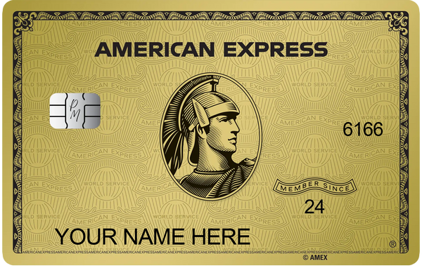 Gold metal card replacing plastic bank card