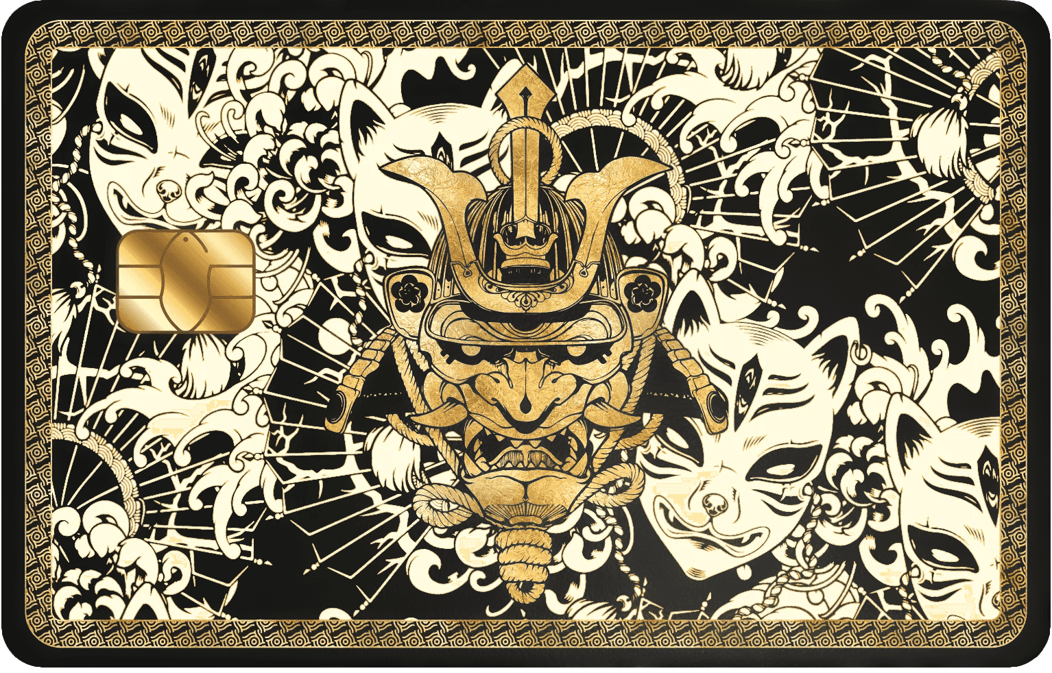 Japanese Samurai Metal Card | Solaris Metal Cards
