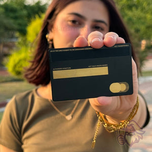 Solaris ‘Millionaire’ novelty metal card, back view