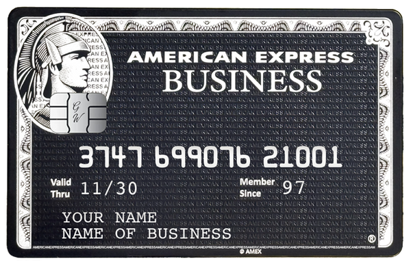 Black Business AMEX-inspired metal card, a premium work Christmas gift by Solaris Metal Cards