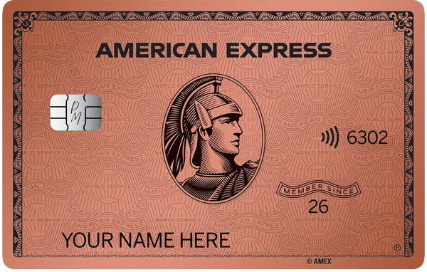 Rose Gold AMEX-inspired metal card, a Christmas gift for her from Solaris Metal Cards