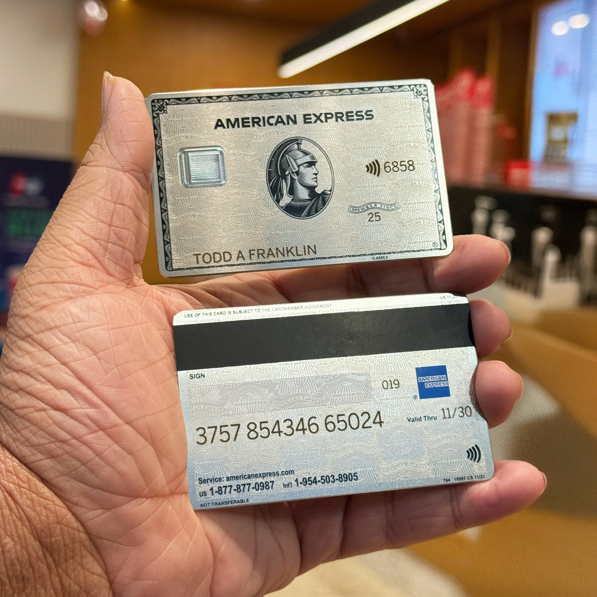 Platinum AMEX Metal Card
