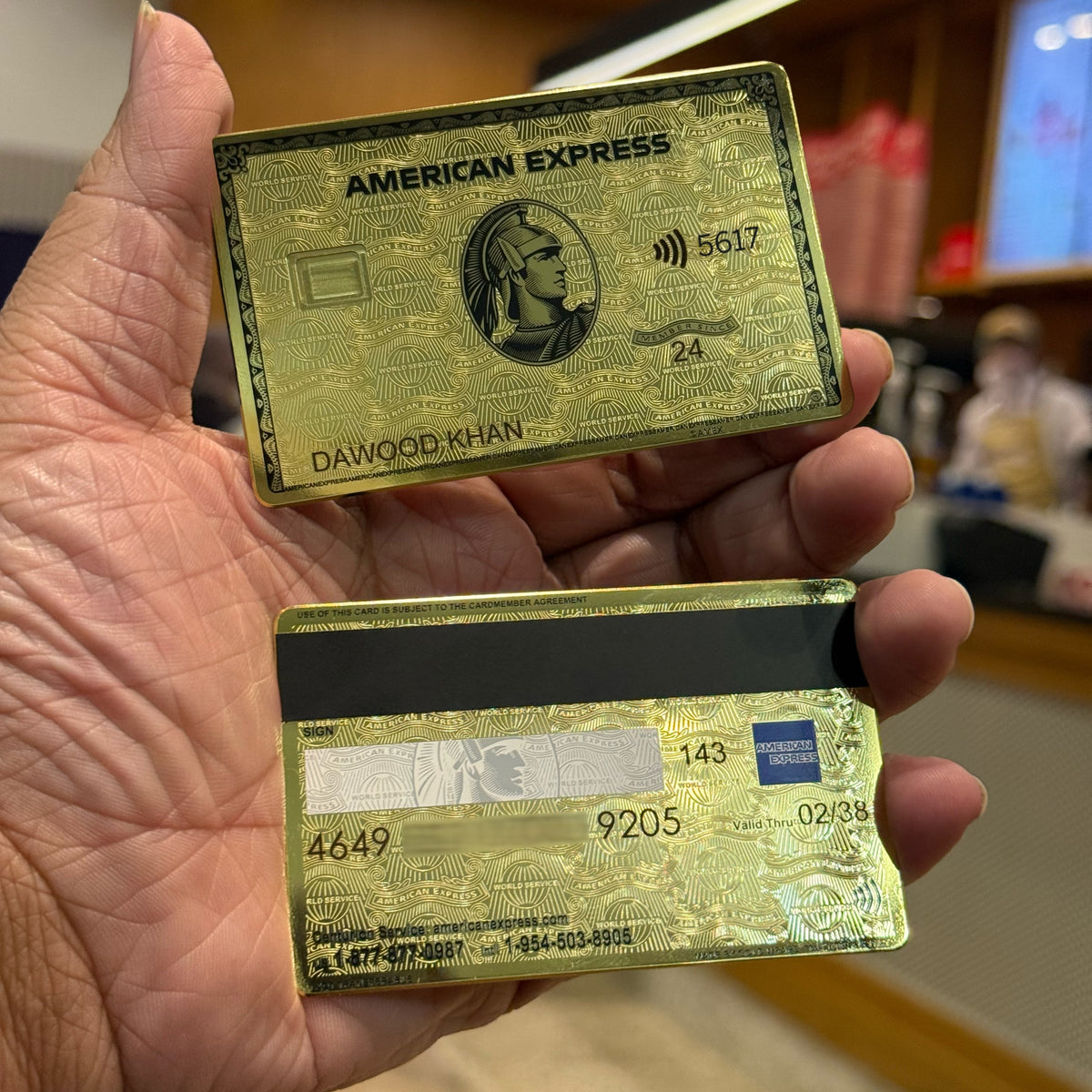 24K Gold AMEX Metal Card
