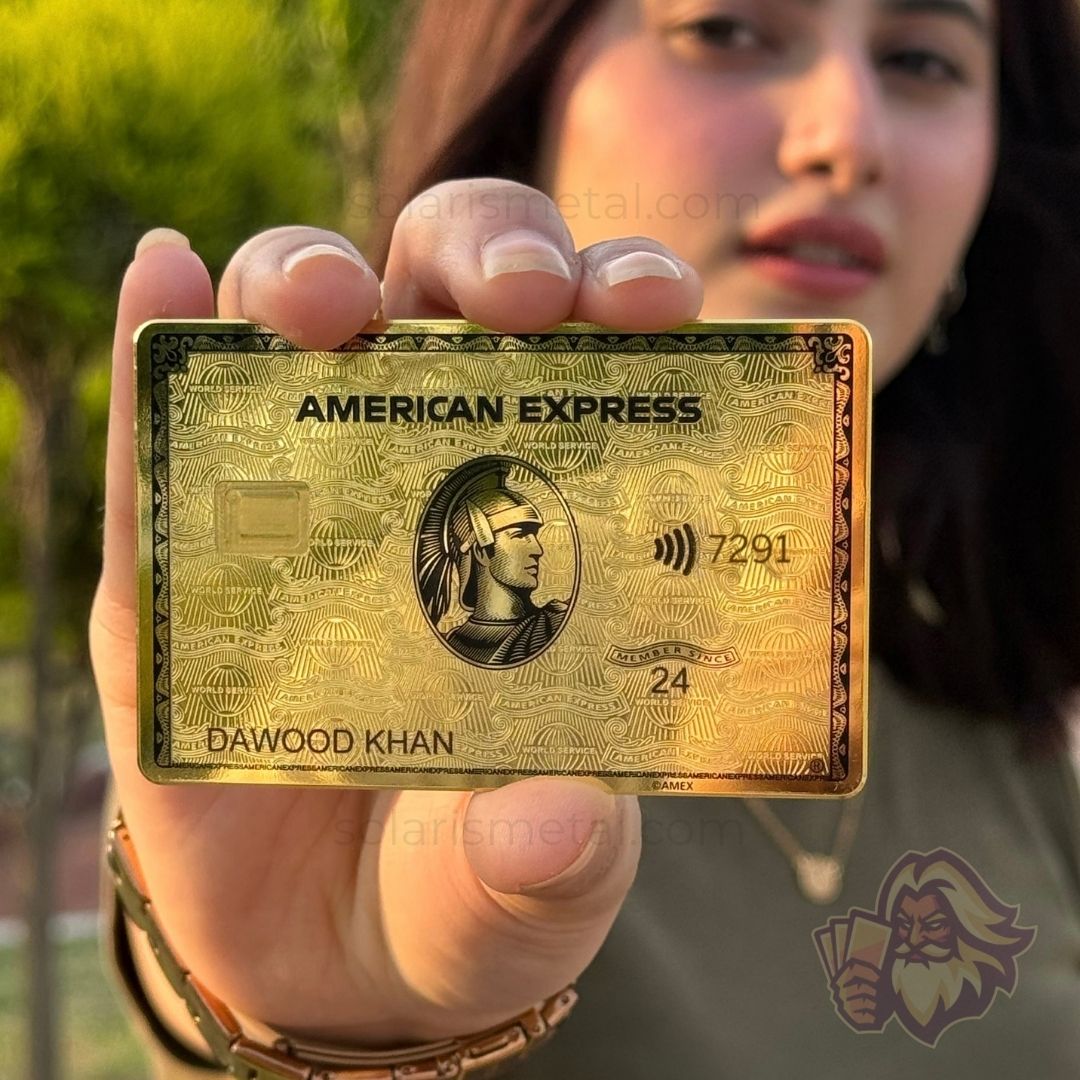 24K Gold AMEX Metal Card