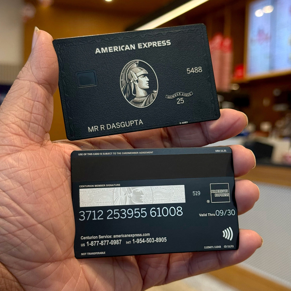 Black Centurion AMEX Metal Card
