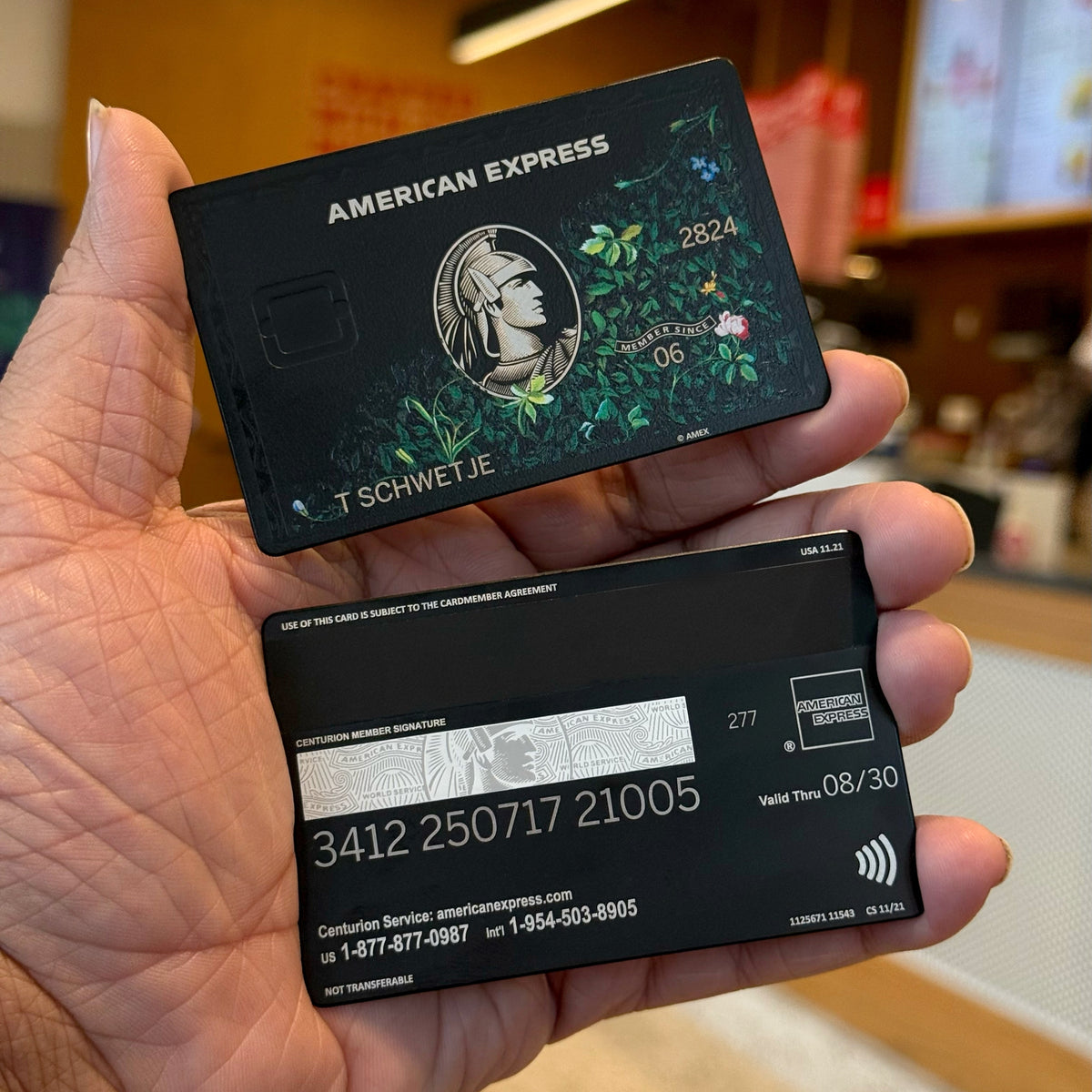 Floral Black AMEX