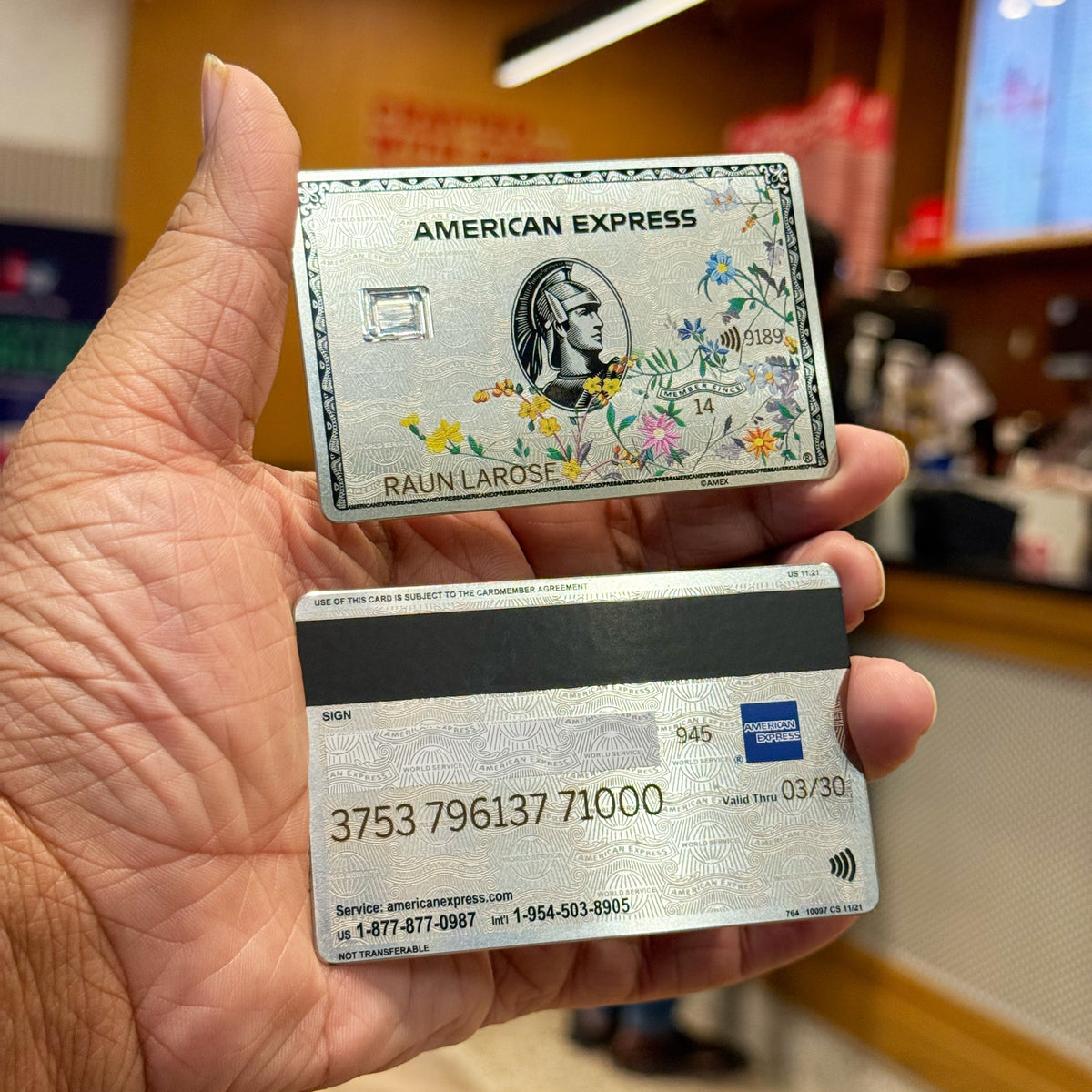 Flowers Platinum AMEX