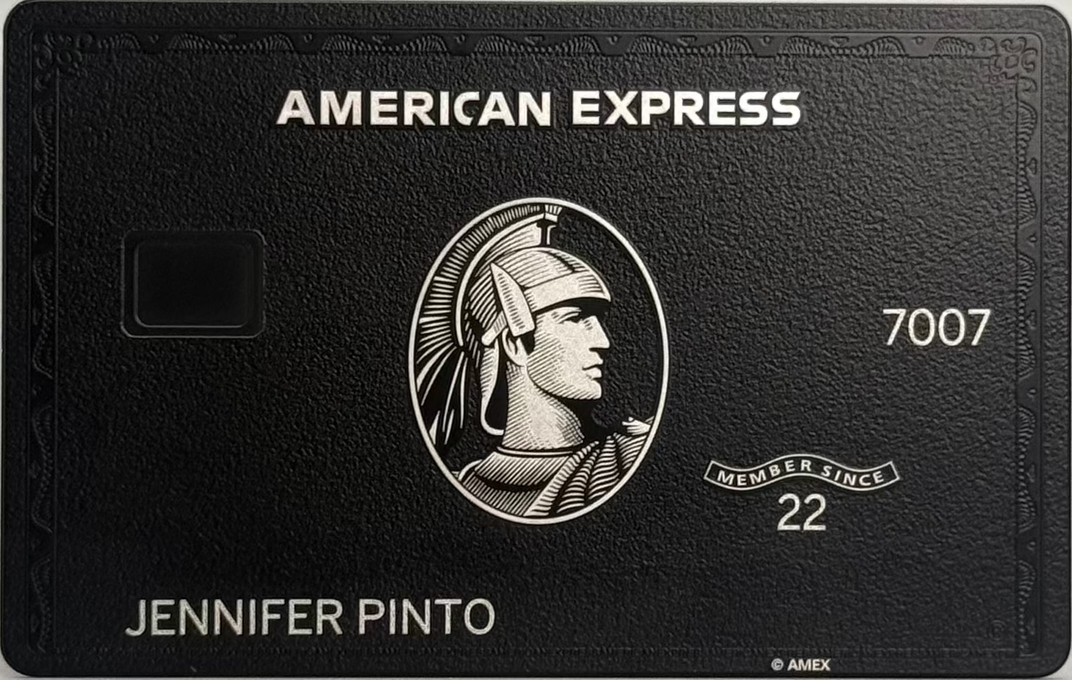 Black Centurion AMEX Metal Card
