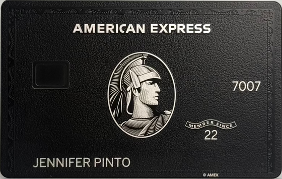 Black Centurion AMEX Metal Card