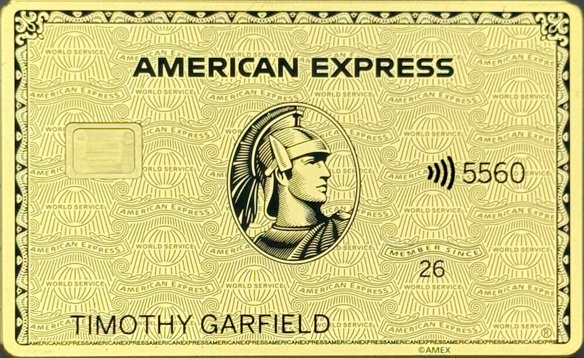 Gold AMEX Metal Card