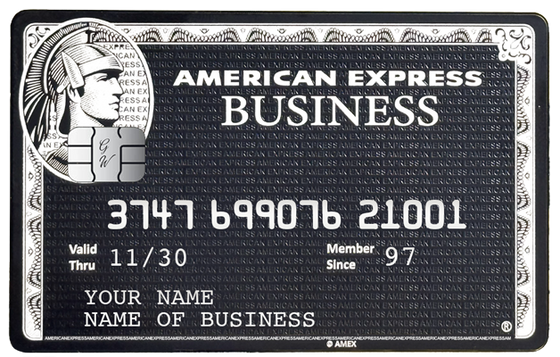Black Business AMEX metal card by Gold Wraps, premium matte black stainless steel professional card
