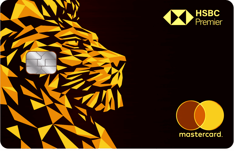 HSBC Lion metal card by Gold Wraps, premium stainless steel with lion design