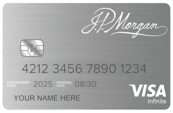 JP Morgan Reserve metal card by Gold Wraps, premium silver stainless steel banking card