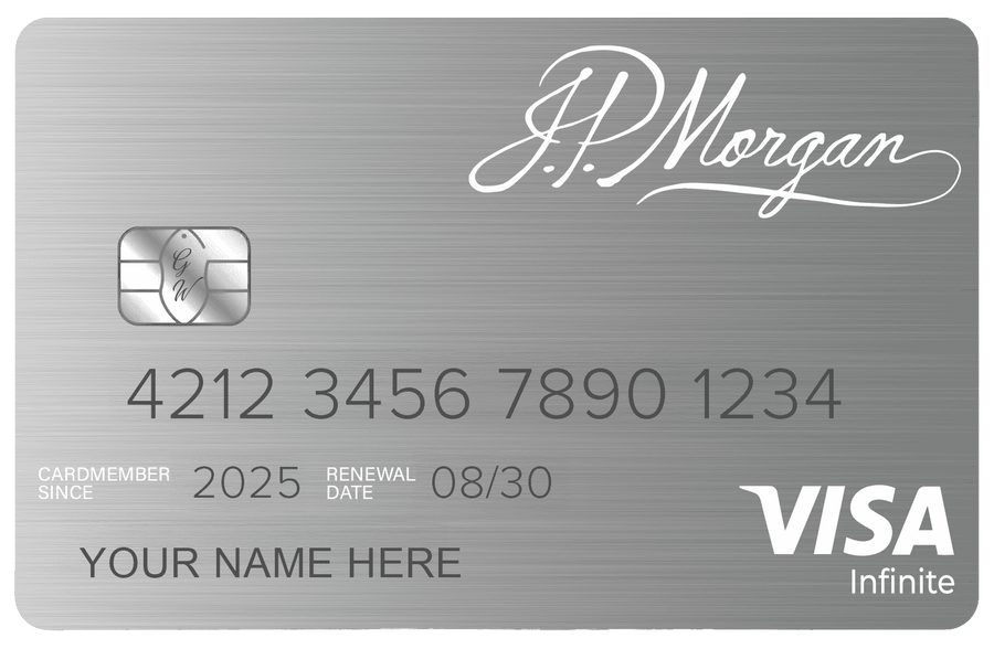 JP Morgan Reserve metal card by Gold Wraps, premium silver stainless steel banking card