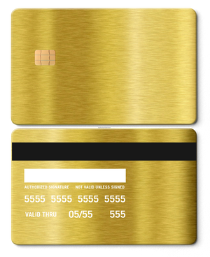 Premium Name Only metal card with detailed minimalist engraving, luxury custom metal card for collectors