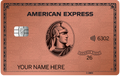 Rose Gold AMEX Metal Card