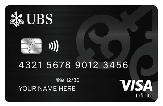 UBS metal card by Gold Wraps, premium stainless steel Swiss banking card