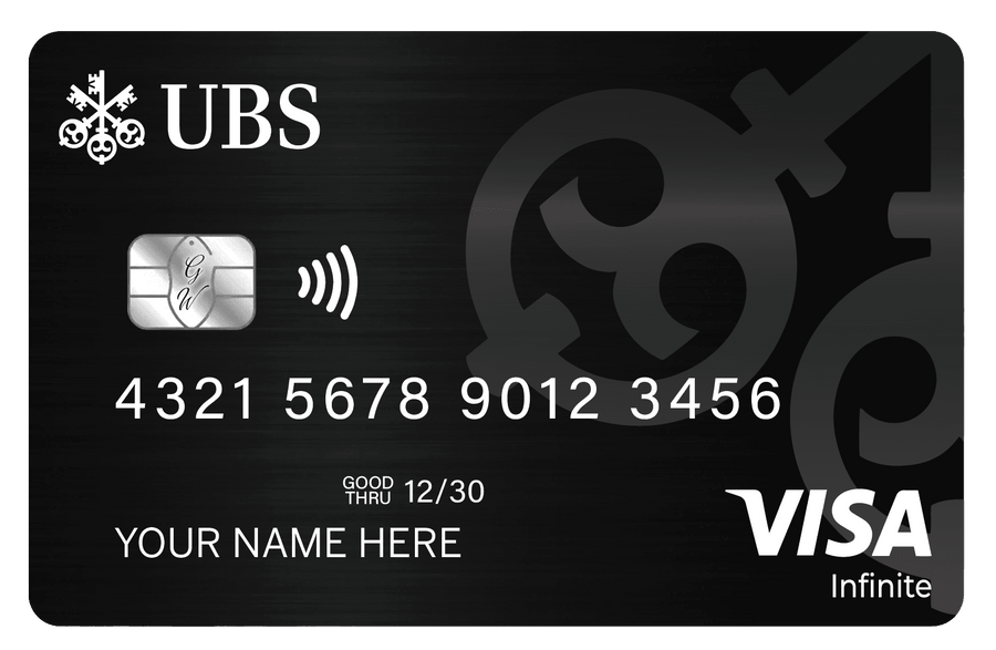 UBS metal card by Gold Wraps, premium stainless steel Swiss banking card