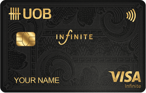 UOB Infinite metal card by Gold Wraps, premium stainless steel banking card